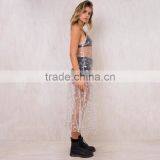 Overall Embroidery Transparent Mesh Dress Sexy Girls' Sheer Beach Wear thumbnail-3