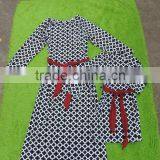 Mom and me Dress Clothes Party Clothes Sets Long Sleeves Dress me and Mom Machting Dress thumbnail-2