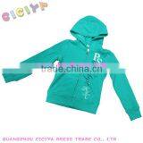 Wholesale Custom Latest Women Knitting Zip up Winter Sweatshirt With Hood for Women thumbnail-1