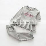 Wholesale Autumn Words Printing Casual Style Cotton Girls Boutique Clothing Set thumbnail-6
