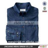2016 Men's Pure Cotton Denim/cowboy Casual Shirts thumbnail-1