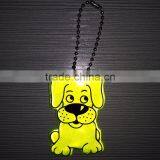 EN71 Promotional Plastic Dog Shape Reflector Keychain Hanger Souvenir thumbnail-1