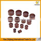 Natural Organic Sono Wood Doule Flared Saddle Plug Gauge Ear Stretchers thumbnail-4