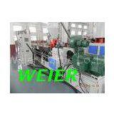 Plastic Parallel Double Screw Extruder Machine / Equipment For WPC Granulating