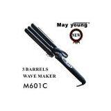 3 Barrels Digital LCD Hair Curler M602C thumbnail-1