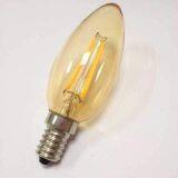 LED Filament Bulb C35 With Gold Plated 6W E14 2700K thumbnail-1
