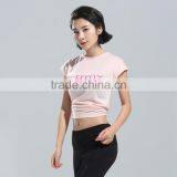 Fitness Women Sport Workout Short Sleeve Tops Gym Yoga Running T-shirt thumbnail-1