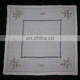 Polylinen Napkins With Embroidery and Hemstitch