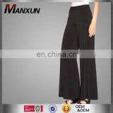 New Latest Muslim Design High Waist Pants Palazzo Trousers Wide Leg Pants Plus Size Black Trousers Feet Trousers Ankle Length thumbnail-1