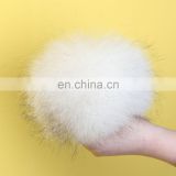 Factory wholesale real fur pom pom for decoration from China genuine raccoon fur pompon