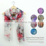 flower print scarves for fall 2012
