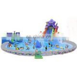 2017 giant inflatable water pool for kids and adults/inflatable water game/outdoor water park with slides