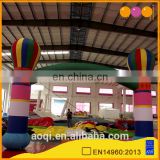 aoqi design fire balloon inflatable arched door for sale