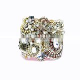 Aidocrystal Handmade Great Gatsby Bridal Glove Hand Chain Rhinestone Bracelet