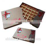 Custom Size Divider Chocolate Package Box Cardboard