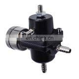Universal Aluminum Adjustable 1-140 PSI Fuel Pressure Regulator+W/Gauge Black thumbnail-6