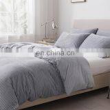 Polar Bedroom Fluffy Light Grey Twin 100% Microfiber Bed Cover Flannel Duvet Cover Set thumbnail-3