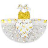 New Fashion Halloween Baby Tulle Romper Girls Summer Backless Romper Clothes Wholesale Baby Dress With Hair Band thumbnail-4