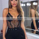 Fashion Sexy Deep V Lace Jumpsuits Hot Sale Neon Green Patchwork Bodysuit Women Body Dentelle Shorts Playsuits Backless Outfits thumbnail-3