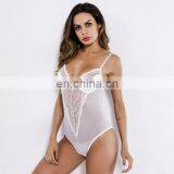 Fashion Sexy Deep V Lace Jumpsuits Hot Sale Neon Green Patchwork Bodysuit Women Body Dentelle Shorts Playsuits Backless Outfits thumbnail-4