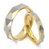 Faceted Tungsten Gold Ring thumbnail-1