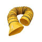 Yellow Flexible Air Ducting    Tarpaulin Fabric Air Duct    PVC Flexible Air Ducting    Air Distribution Duct with Holes
