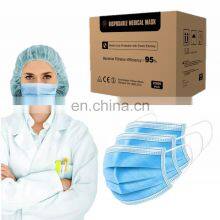 2020 Premium 10pcs per bag Packaging Disposable Medical Surgical Mask with 3 ply Non Woven