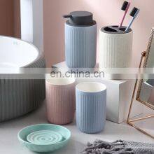 Small MOQ 200pcs New Design White Blue Black Ceramic Bathroom Accessories Sets for Hotel Household thumbnail-3