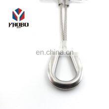 Unique Design Stainless Steel Keychain Key Cable Screw Lock Wire Ring With Screw thumbnail-5