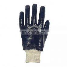 Wholesale Chemical Resistant Nitrile Fully Coated High Quality Safety Cuff Working Gloves With Cotton Jersey Liner For Oil Rig thumbnail-2