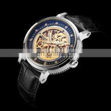 Utime Genuine Leather 10ATM Waterproof Automatic Luminous Mechanical Wristwatch Men Skeleton Mechanical Watch U0029G thumbnail-2