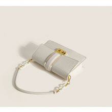 Alligator Pattern Entry Lux Underarm Chain Handbag Small Square Bag for Lady thumbnail-5