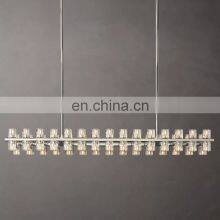 Hengzhi Villa Dining Room Crystal Lamps ARCACHON LED RECTANGULAR CHANDELIER 54