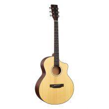 YAN Yan 40-inch JF Body ,Spruce Solid Top Mahogany Backsides Natural Color Guitar Factory Folk Guitar SM-19 thumbnail-1