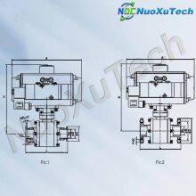 NuoXuTech GUQ-A Pneumatic Vacuum Pressure Ball Valve thumbnail-2
