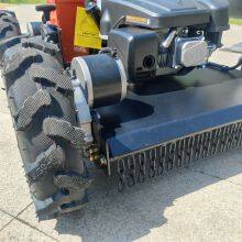 Gasoline Engine Self-Charging Battery Powered Zero Turn Remote Controlled Slope Lawn Mower thumbnail-3