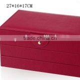 W1275R-5 Wholesale Slope Style Cosmetic Storage Box Stackable Wooden Jewelry Display thumbnail-6