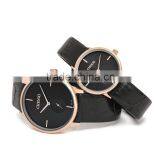 2015 The Newest Promotional Genuine Leather Watches Lover Watches For Wholesale Or OEM CX-061AM&LL thumbnail-1