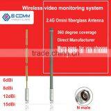 Direct Buy From China!! 2.4Ghz 6dBi Fiberglass Omni Antenna With N Male Connector for Repeater Bridga thumbnail-1