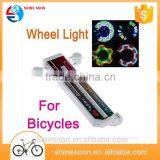 wholesale 100% waterproof colorful led wheel light for bicycle