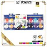 Hot Selling Free Sample 8Colors Dry Water Color Paint Set With Brush thumbnail-3