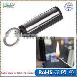 Waterproof Outdoor Camping Metal Permanent Match Striker Lighter With Key Chain Survival Matches Silver thumbnail-1