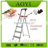Hot sale 2015 new non-slip Household 4 steps Aluminum step folding ladder