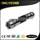 Onlystar GS-9010 rubber coat 1w led emergency 12v rechargeable flashlight car flashlight