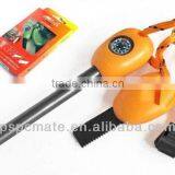 Whistle Compass Saw Ruler Outdoor Survival Kit Flint Fire Starter thumbnail-1