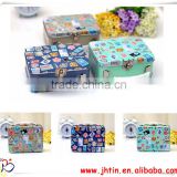locking cooler boxes,Top grade Handling tin box with lock/tin boxes for cookies