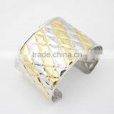 Stainless Steel Bangle Jewelry Engraved Cuff Bracelet thumbnail-1