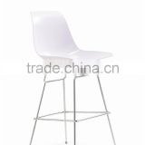 plastic bar stool, metal frame high plastic chair, plastic commercial bar stool high chairs DU-0924H