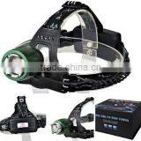 Portable Aluminum Rechargeable Zoom Function Head Torch thumbnail-6
