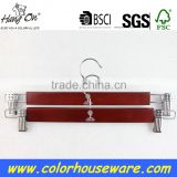 Good quality Wooden trousers pants hanger with clips                        
                                                Quality Choice